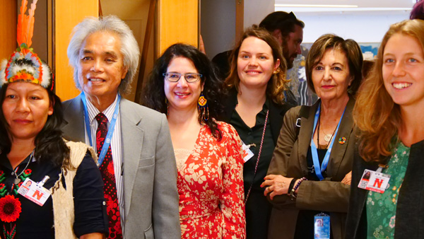 Rosalba Nattero con la delegazione Hawaiiana