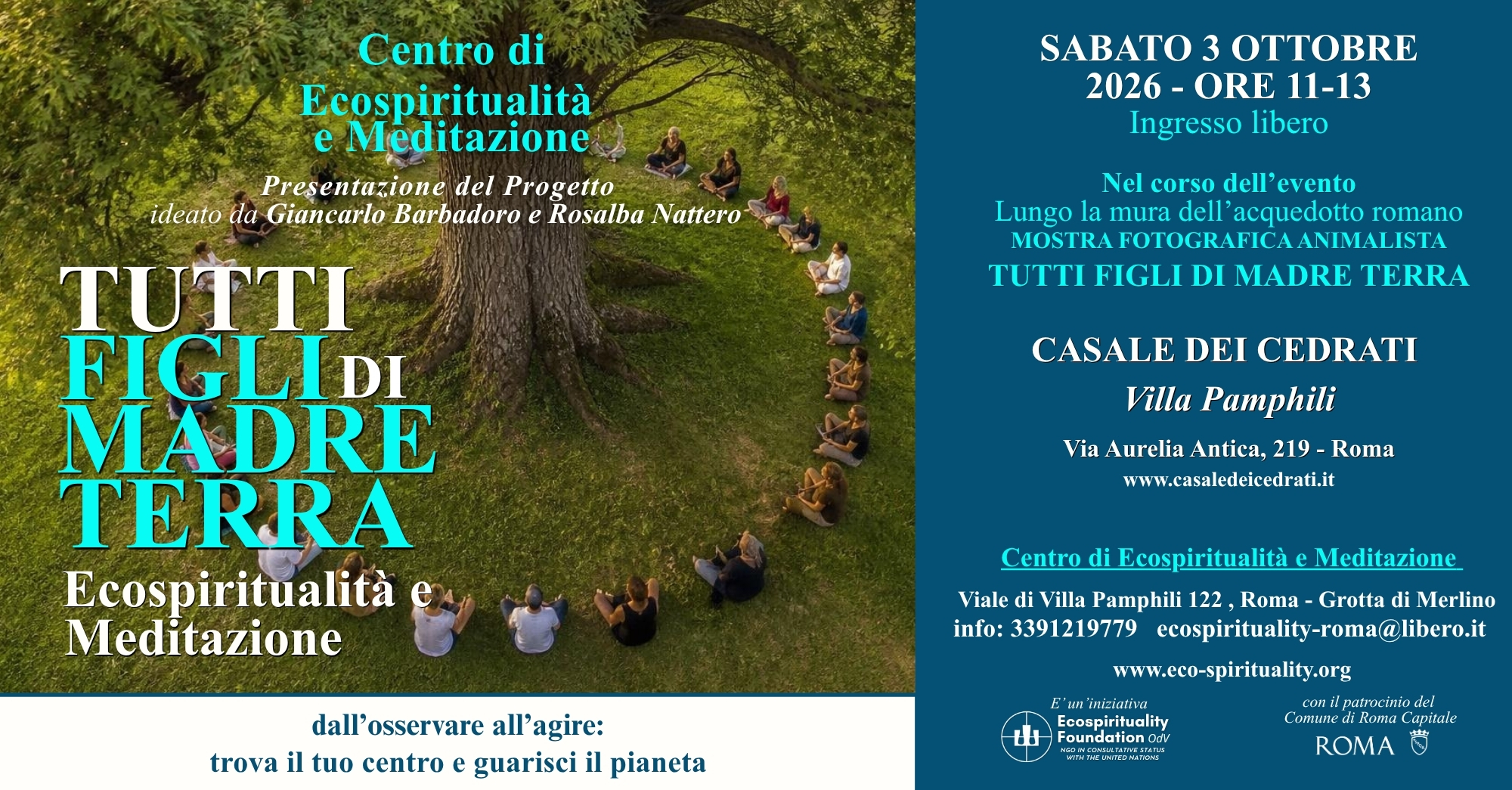 Evento Tutti Figli di Madre Terra - Ecospiritualità e meditazione