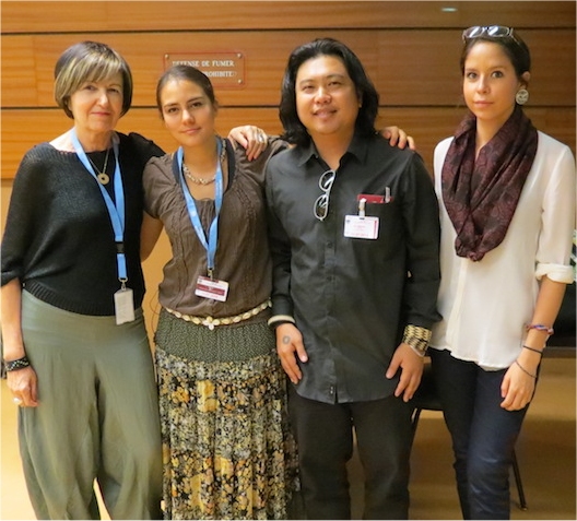 Nattero con i rappreasentanti del Global Indigenous Youth Caucus alle Nazioni Unite di Ginevra Nattero con i rappreasentanti del Global Indigenous Youth Caucus alle Nazioni Unite di Ginevra