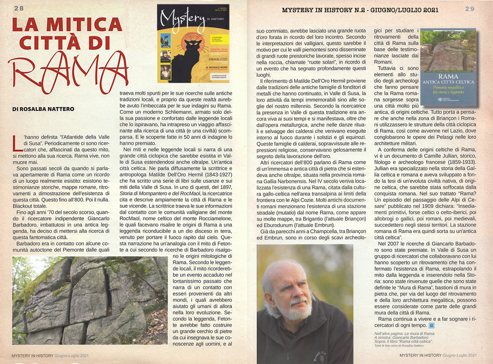 Mistery in History nr 2 - Rosalba Nattero - La Mitica Città di Rama